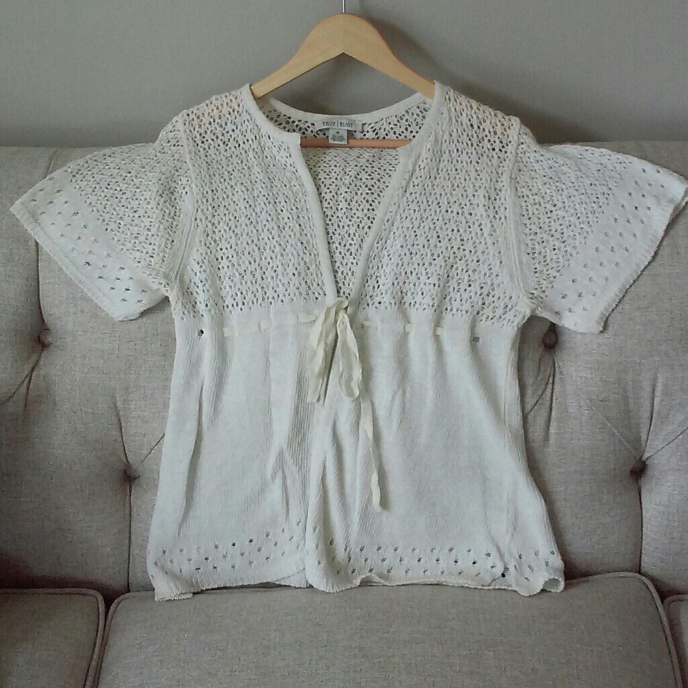 White House Black Market ecru sweater